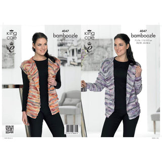 KC4047 Jacket and Waistcoat for Women in King Cole King Cole Bamboozle