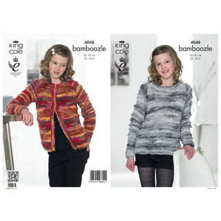 KC4048 Sweater and Cardigan for Children in King Cole King Cole Bamboozle