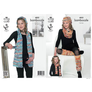 KC4052 Hat, Legwarmers, Snood and Scarf for Children in King Cole King Cole Bamboozle