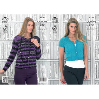 KC4110 Cardigan and Sweater for Women in King Cole Galaxy DK