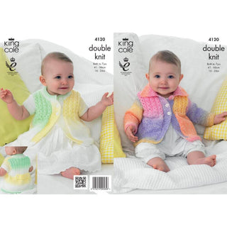 KC4120 Coats for Babies in King Cole Melody DK