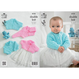 KC4155 Cardigans for Babies in King Cole Big Value Baby DK
