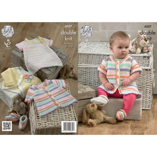 KC4207 Baby Set in King Cole Candystripe DK