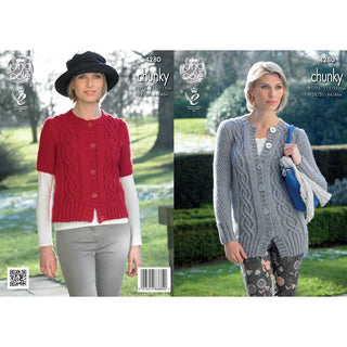 KC4280 Women Cardigans Knitted with New Magnum Chunky