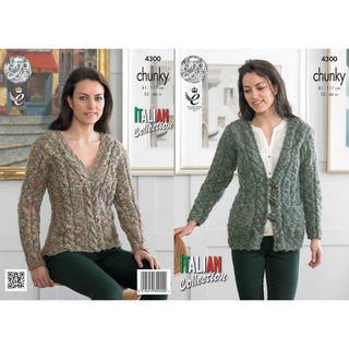 KC4300 Women Cardigan and Sweater Knitted with Venice Chunky