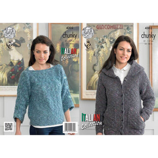 KC4302 Women Tunic and Top Knitted with Venice Chunky