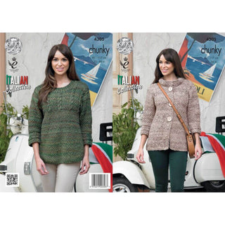 KC4305 Women Sweater and Jacket Knitted with Verona Chunky