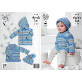 KC4309 Baby Set Knitted with Drifter for Baby DK