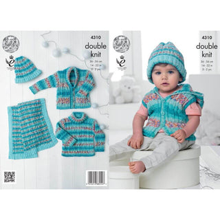 KC4310 Baby Set Knitted with Drifter for Baby DK