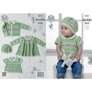 KC4312 Baby Set Knitted with Drifter for Baby DK