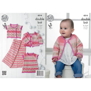 KC4314 Baby Set Knitted with Drifter for Baby DK