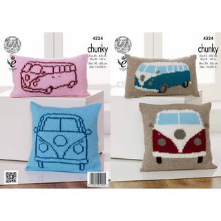 KC4324 Camper Van Cushions Knitted with Big Value Chunky