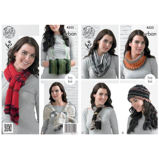 KC4333 Women Snood, Cowl, Neck Roll, Beanie, Scarf, Neck Wrap, Shoulder Wrap, Muffler Knitted with Urban
