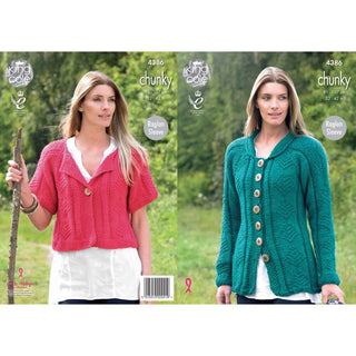 KC4386 Women Coat and Cardigan Knitted with Big Value Chunky