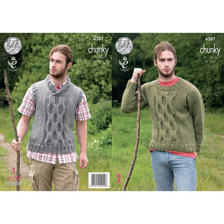 KC4387 Men Sweater and Pullover Knitted with Big Value Chunky