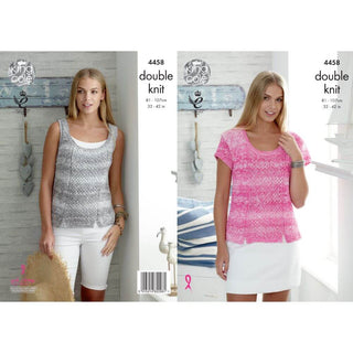 KC4458 Ladies Top & Vest Knitted with Vogue DK