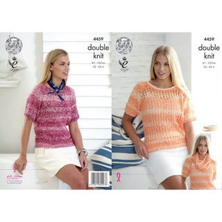 KC4459 Ladies Sweaters & Snood Knitted with Vogue DK