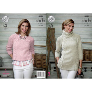 KC4506 Women Tunic & Sweater Knitted with Authentic Chunky