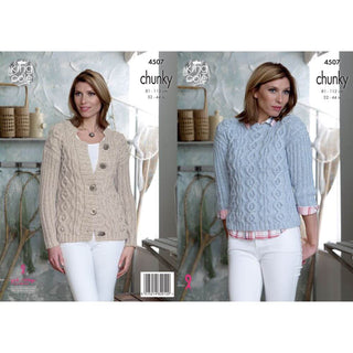 KC4507 Women Sweater & Cardigan Knitted with Authentic Chunky