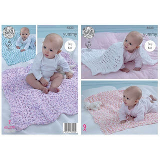 KC4533 Blankets Knitted with Yummy