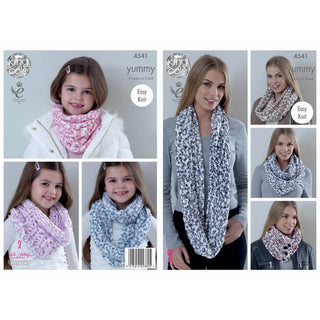 KC4541 Women Snoods Knitted with Yummy