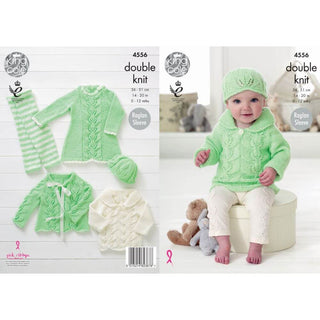 KC4556 Baby Set Knitted with Baby Glitz DK