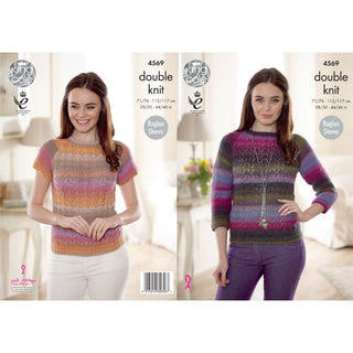 KC4569 Women Sweaters Knitted with Sprite DK