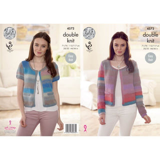 KC4572 Women Jackets Knitted with Sprite DK