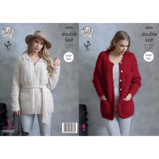 KC4593 Women Jackets Knitted in Embrace DK