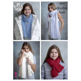 KC4595 Shawls & Scarves Knitted in Embrace DK