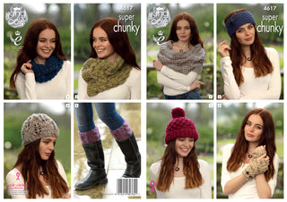 KC4617 Women Accessories Knitted in Big Value Super Chunky Twist