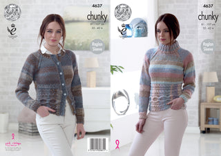 KC4637 Women Sweater & Cardigan Knitted in Cotswold Chunky