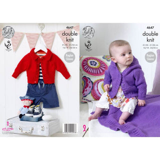 KC4647 Babies, Jackets & Blanket Knitted with Cherished DK