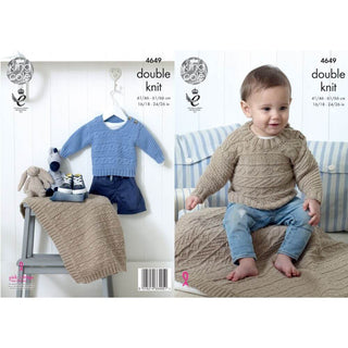 KC4649 Children's Sweaters & Blanket Knitted with Cherished DK