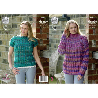 KC4662 Women Sweater & Top Knitted in Corona Chunky
