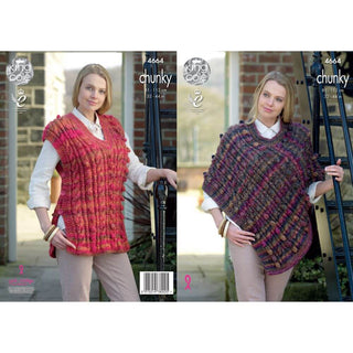 KC4664 Women Cape & Tabard Knitted in Corona Chunky