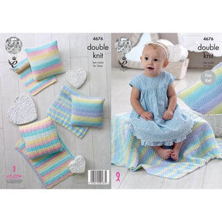 KC4676 Blankets & Cushions Knitted in Melody DK