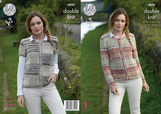 KC4800 Cardigans for Women in King Cole Drifter DK