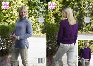KC5254 Women's Sweaters in King Cole Panache DK