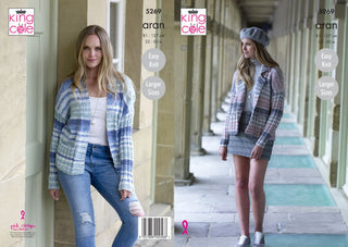 KC5269 Ladies Jackets in King Cole Drifter Aran