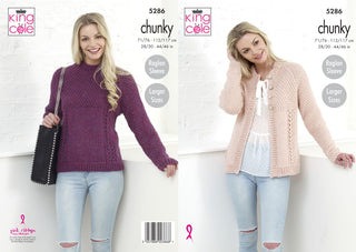 KC5286 Sweaters & Cardigan for Women in King Cole Magnum Chunky