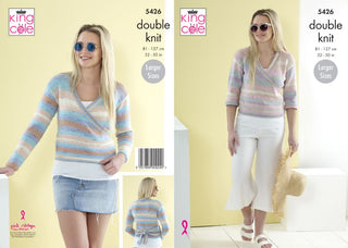 KC5426 Ladies Cardigans in King Cole Beaches DK