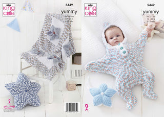 KC5449 Baby Set Knitted in King Cole Yummy