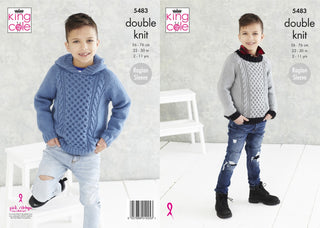KC5483 Boy's Sweaters in King Cole Subtle Drifter DK