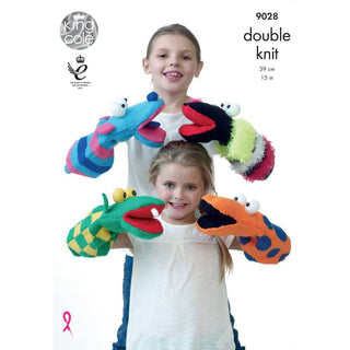 KC9028 Quirky Hand Puppets Knitted with Moments DK & PrIcewise DK