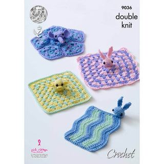 KC9036 Baby Comfort Blankets Knitted with Cherished DK