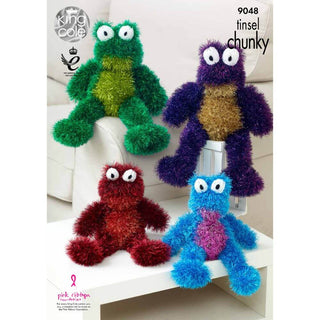 KC9048 Tinsel Frogs Knitted with Tinsel Chunky