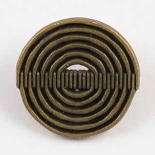 Brass Spiralling Metal Brass Shank Button 20mm
