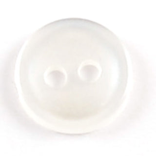Plain White/Translucent Shirt Button 10mm