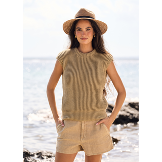 MIP103 Afterglow Top in Mode at Rowan Alpaca Haze or Cotton DK